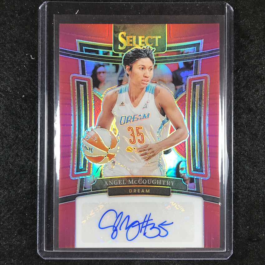 2024 Select WNBA ANGEL MCCOUGHTRY Signatures Auto Red 47/99