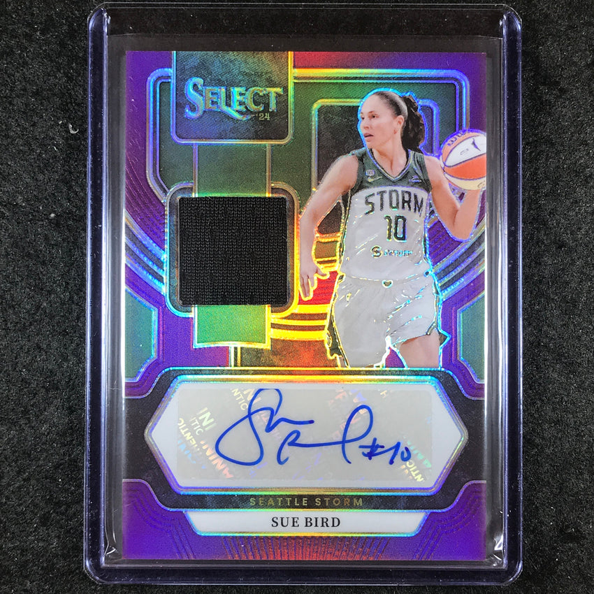 2024 Select WNBA SUE BIRD Autographed Memorabilia Jersey Auto Purple 2/99