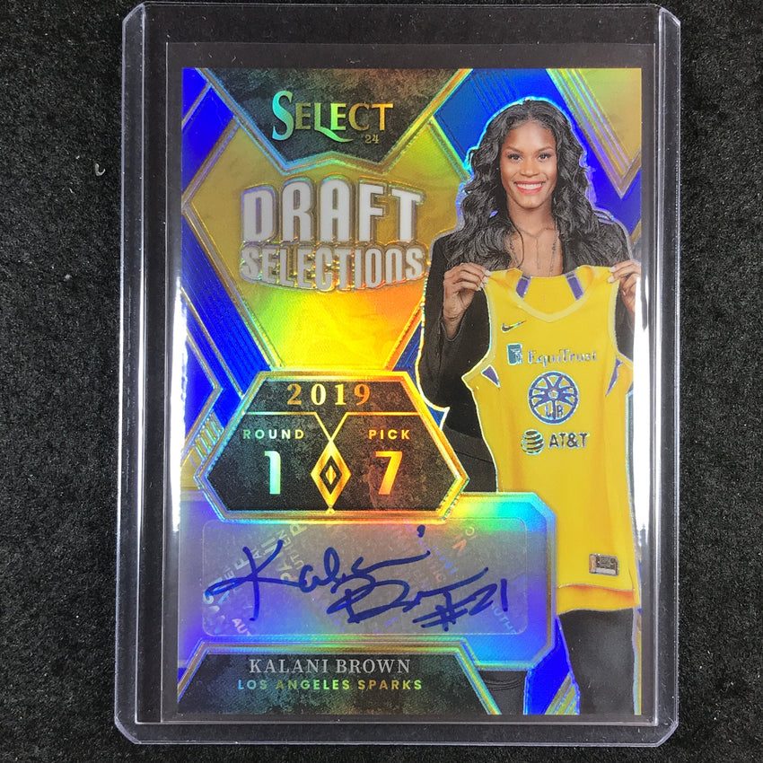 2024 Select WNBA KALANI BROWN Draft Selections Signatures Auto Blue 11/49