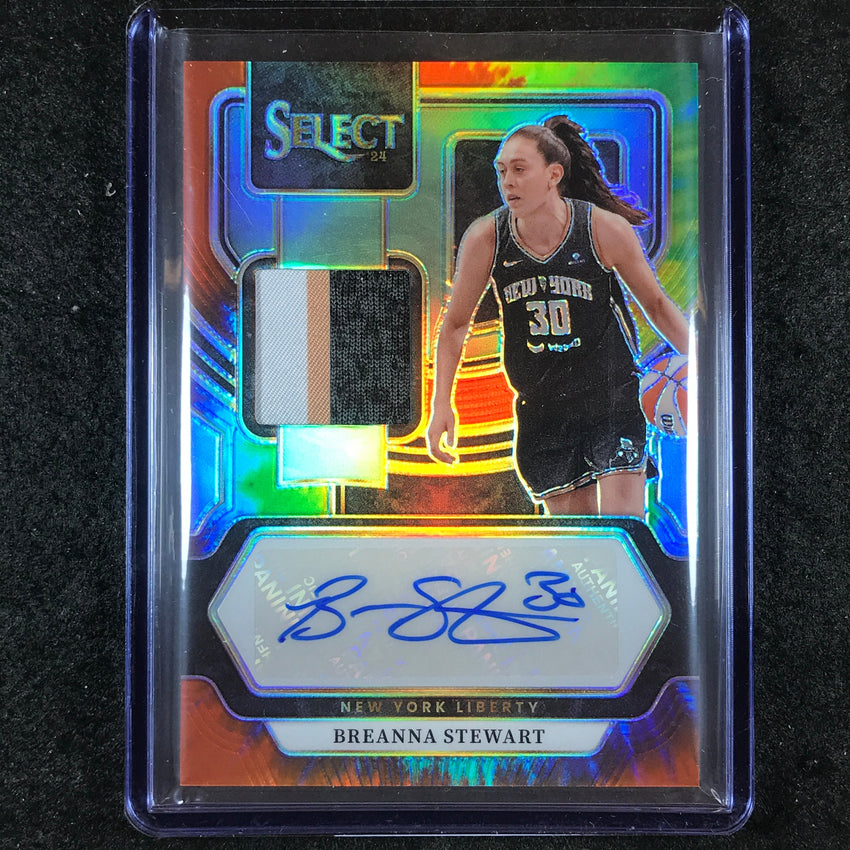 2024 Select WNBA BREANNA STEWART Autographed Memorabilia Patch Auto Tie-Dye 7/25