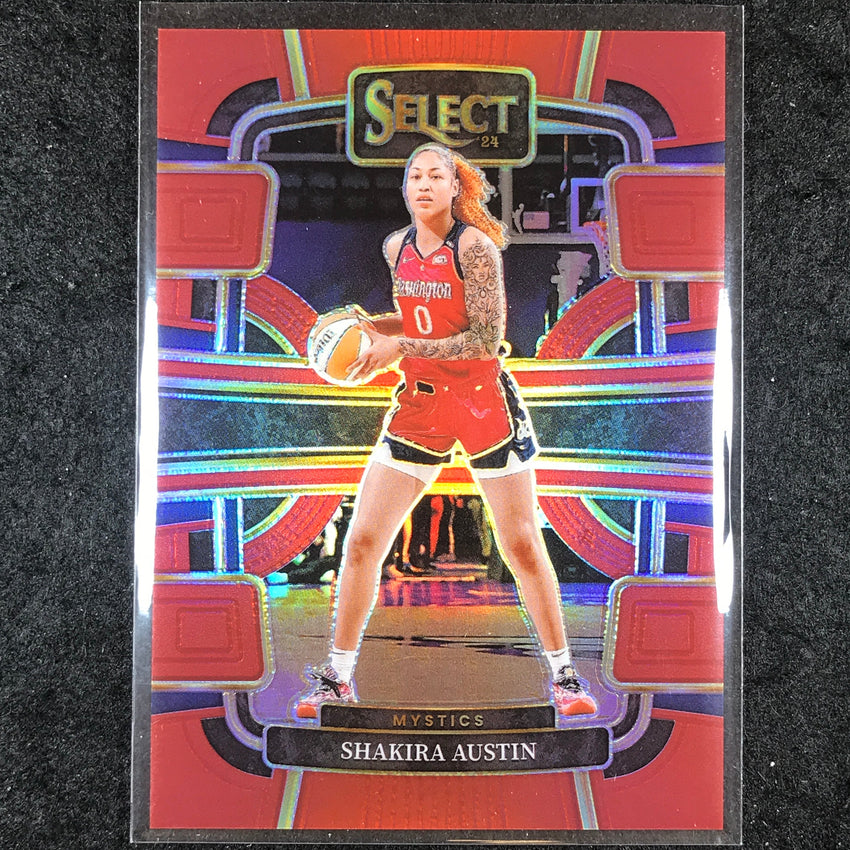 2024 Select WNBA SHAKIRA AUSTIN Concourse Red 48/149 #17