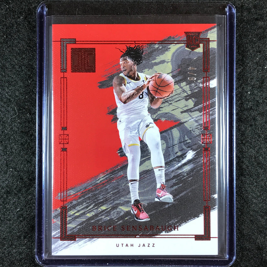 2023-24 Impeccable BRICE SENSABAUGH Rookie Base International Red 4/8 #58