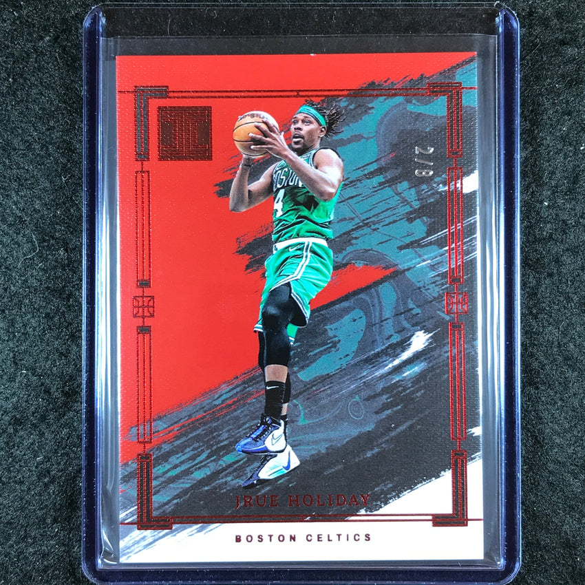 2023-24 Impeccable JRUE HOLIDAY Base International Red 2/8 #72