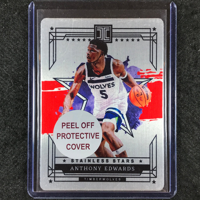 2023-24 Impeccable ANTHONY EDWARDS Stainless Stars International Red #7