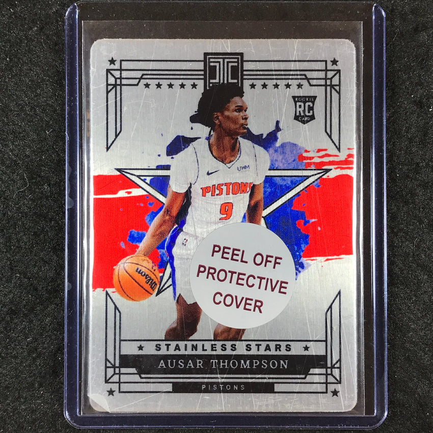 2023-24 Impeccable AUSAR THOMPSON Stainless Stars Rookie International Red #19
