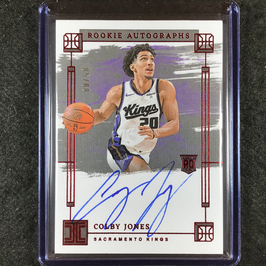 2023-24 Impeccable COLBY JONES Rookie Autographs International 85/88