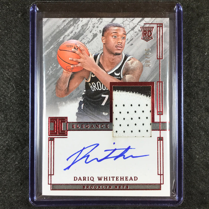 2023-24 Impeccable DARIQ WHITEHEAD Elegance Rookie Patch Auto 53/88