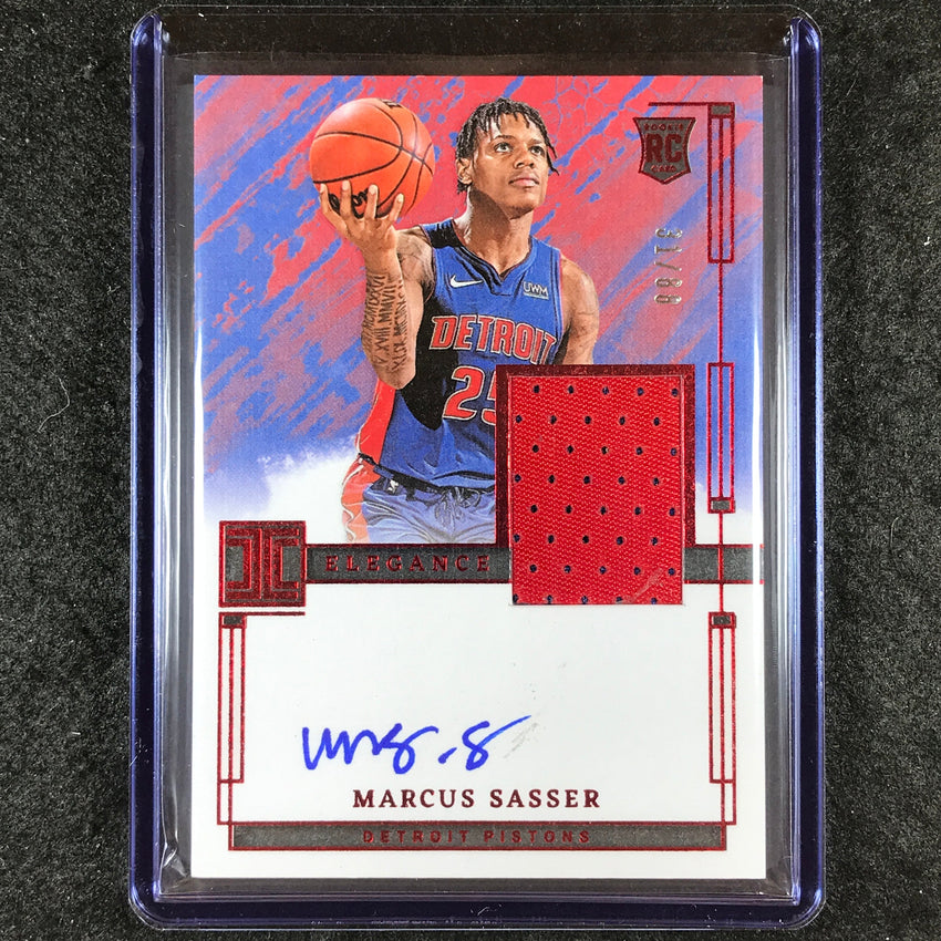 2023-24 Impeccable MARCUS SASSER Elegance Rookie Patch Auto International 31/88