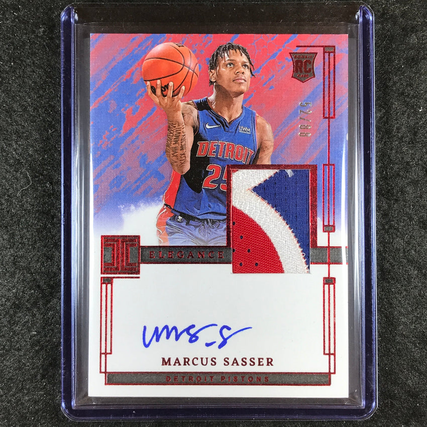 2023-24 Impeccable MARCUS SASSER Elegance Rookie Patch Auto International 52/88