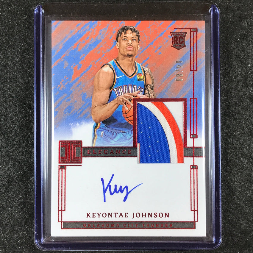 2023-24 Impeccable KEYONTAE JOHNSON Elegance Rookie Patch Auto 4/88