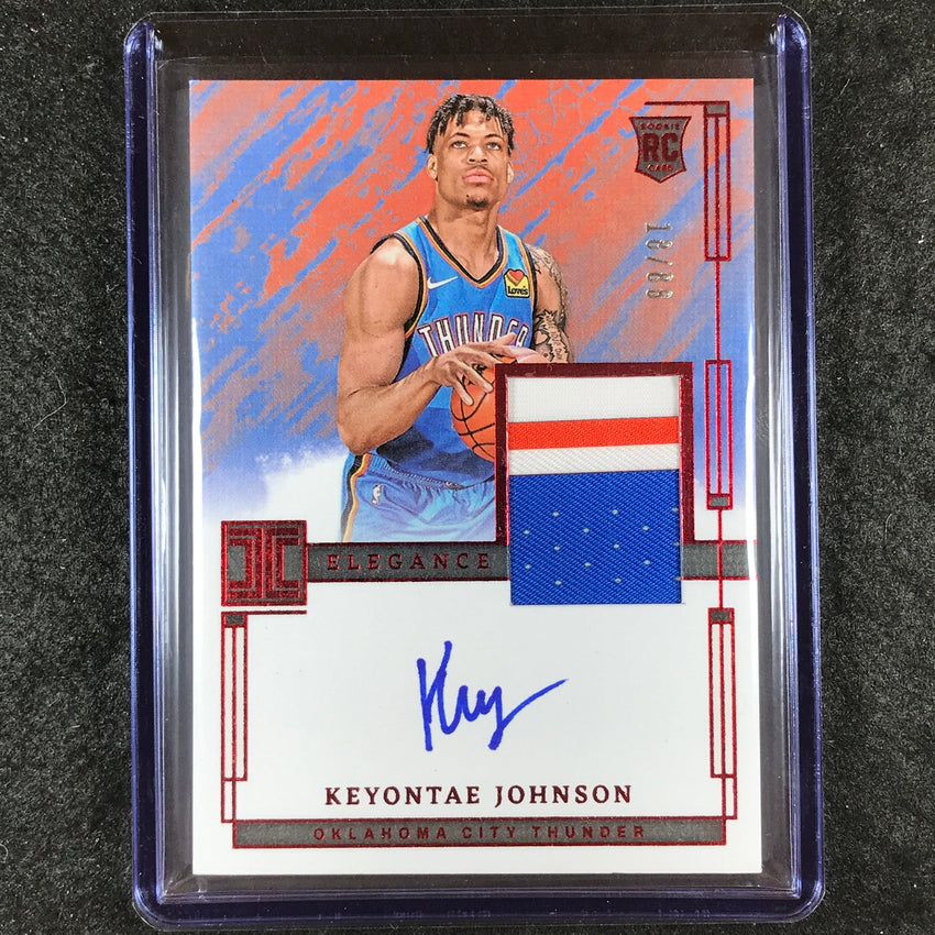 2023-24 Impeccable KEYONTAE JOHNSON Elegance Rookie Patch Auto 18/88