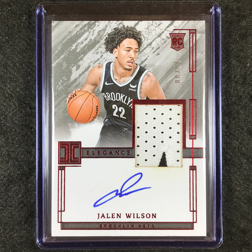 2023-24 Impeccable JALEN WILSON Elegance Rookie Patch Auto International 16/88