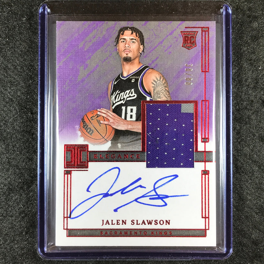 2023-24 Impeccable JALEN SLAWSON Elegance Rookie Patch Auto International 38/88