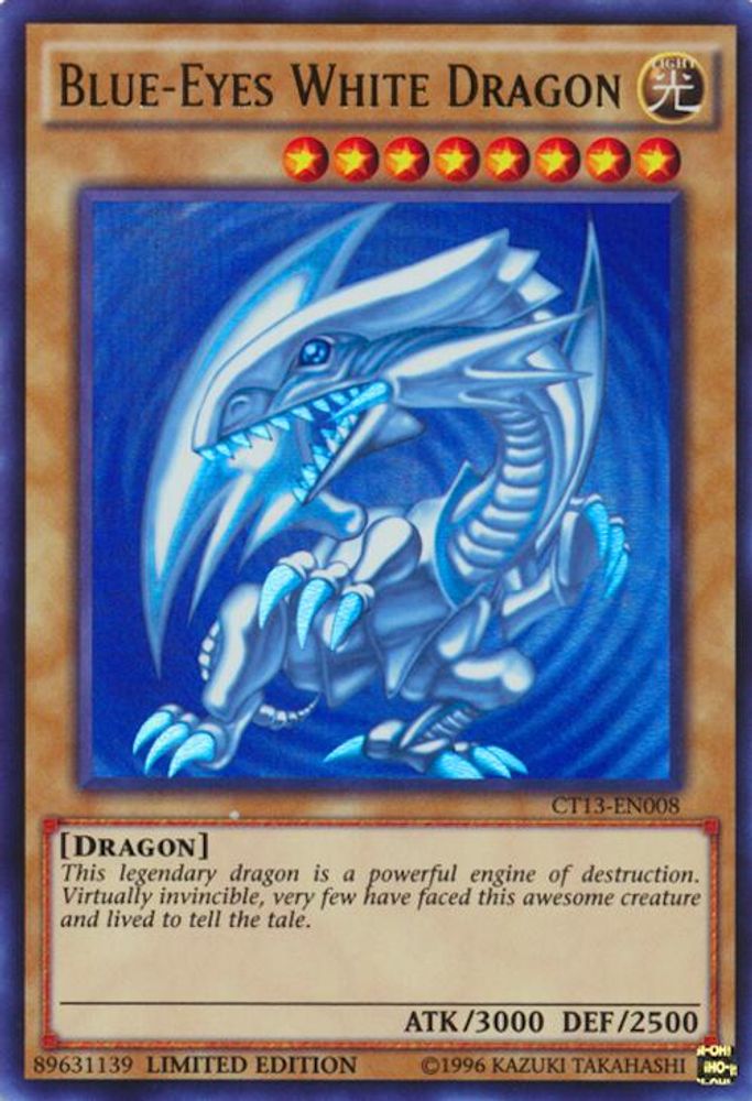 Blue-Eyes White Dragon - (CT13-EN008) - Ultra Rare Limited Edition