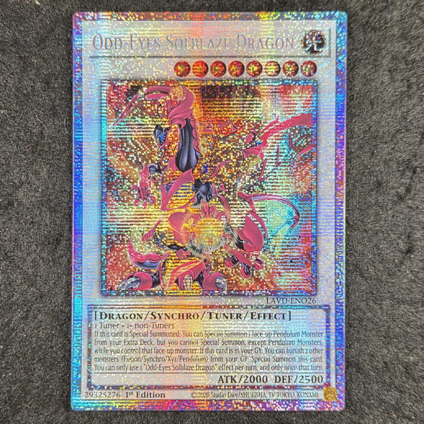 [STARLIGHT RARE] Odd-Eyes Solblaze Dragon (Starlight Rare) - (LAVD-ENO26) - Starlight Rare 1st Edition
