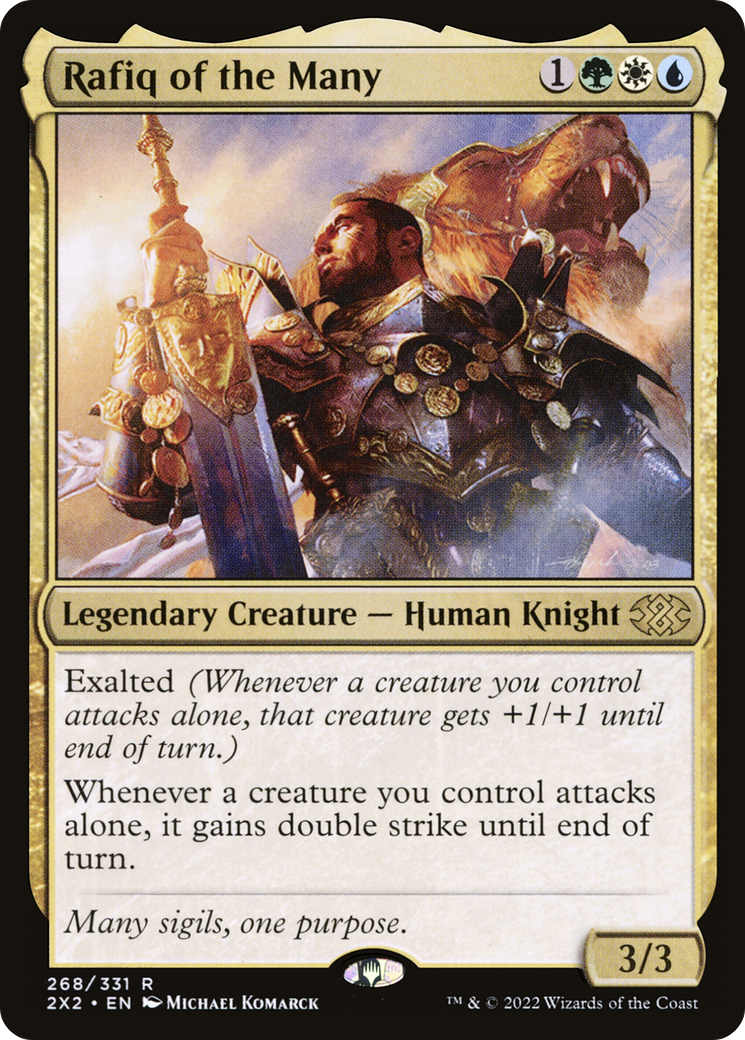 [FOIL] Rafiq of the Many #268 - RARE 2X2 - Double Masters 2022