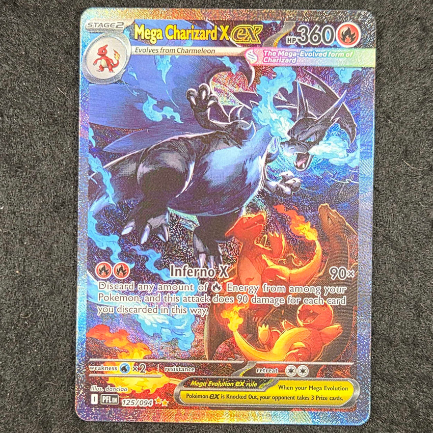 (A) Mega Charizard X ex - [  125/094 ] - Special Illustration Rare - Pokemon ME02 Phantasmal Flames