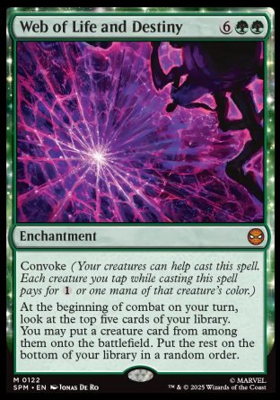 FOIL Web of Life and Destiny - #122 Mythic Marvel's Spider-Man