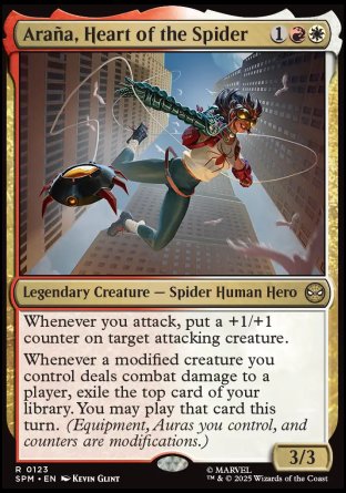 FOIL Arana, Heart of the Spider - #123 Rare Marvel's Spider-Man