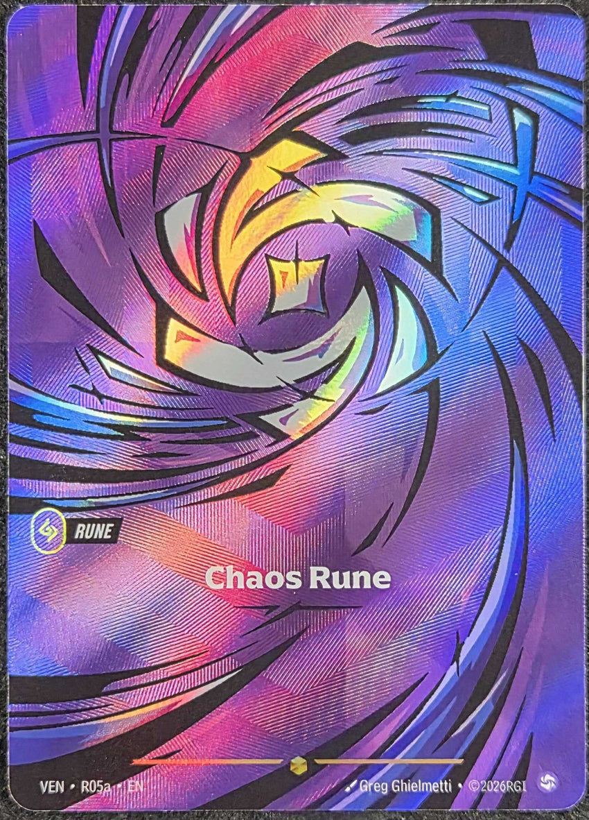 Chaos Rune (R05a) (R05a) Showcase - Riftbound Vendetta