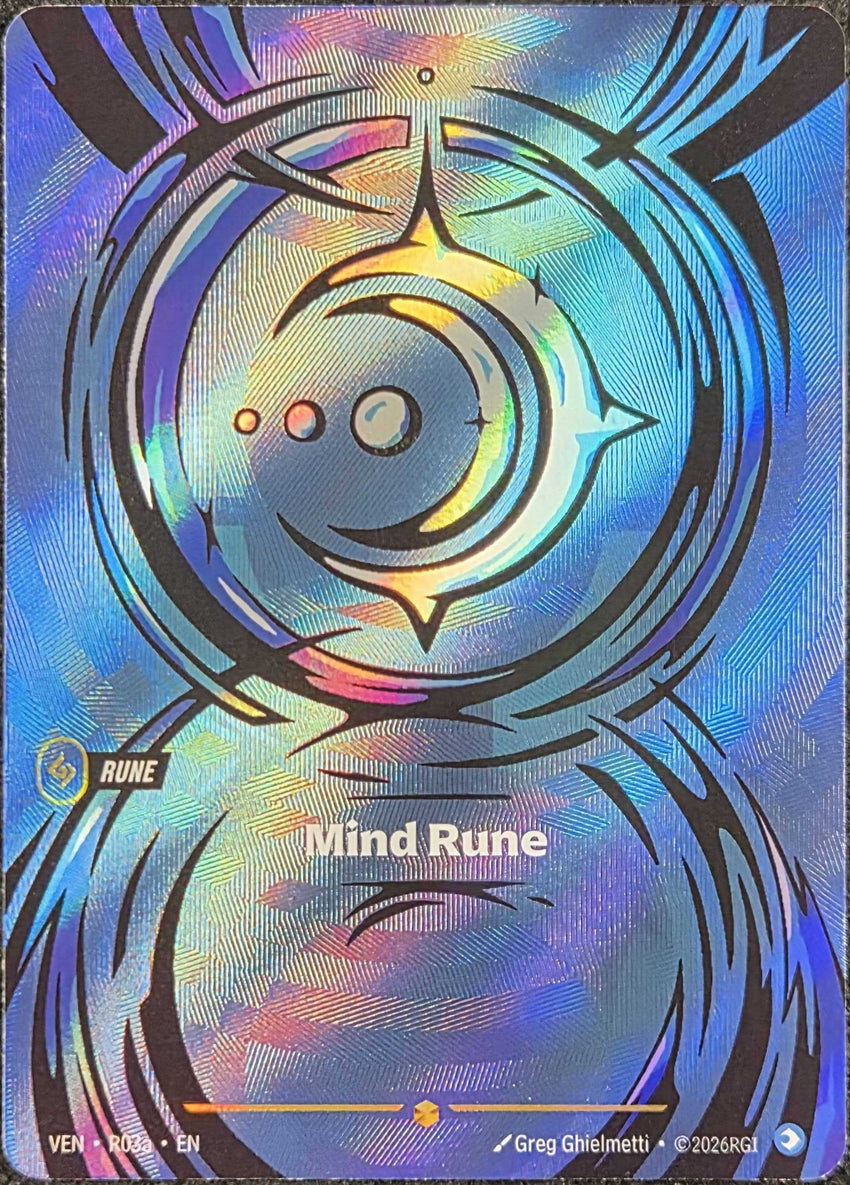 Mind Rune (R03a) (R03a) Showcase - Riftbound Vendetta