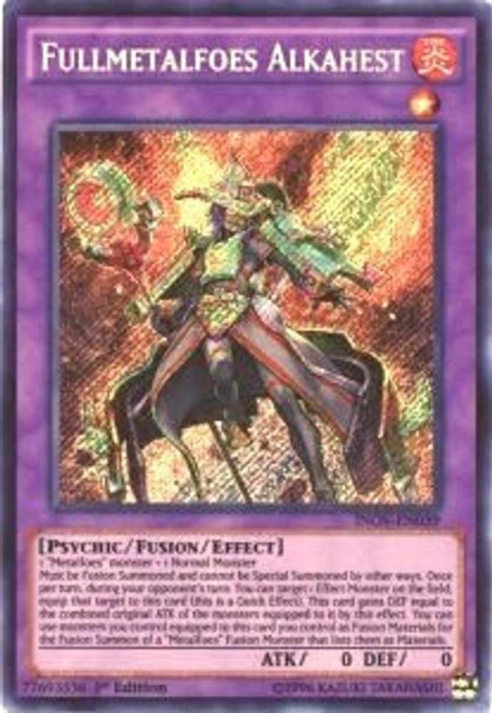 Fullmetalfoes Alkahest - (INOV-EN039) - Secret Rare  1st Edition