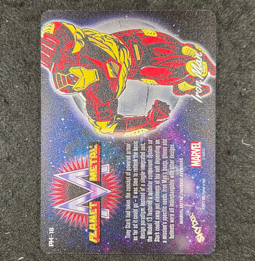 2024 Marvel Metal Universe Avengers IRON MAN Planet Metal Gold 16/25