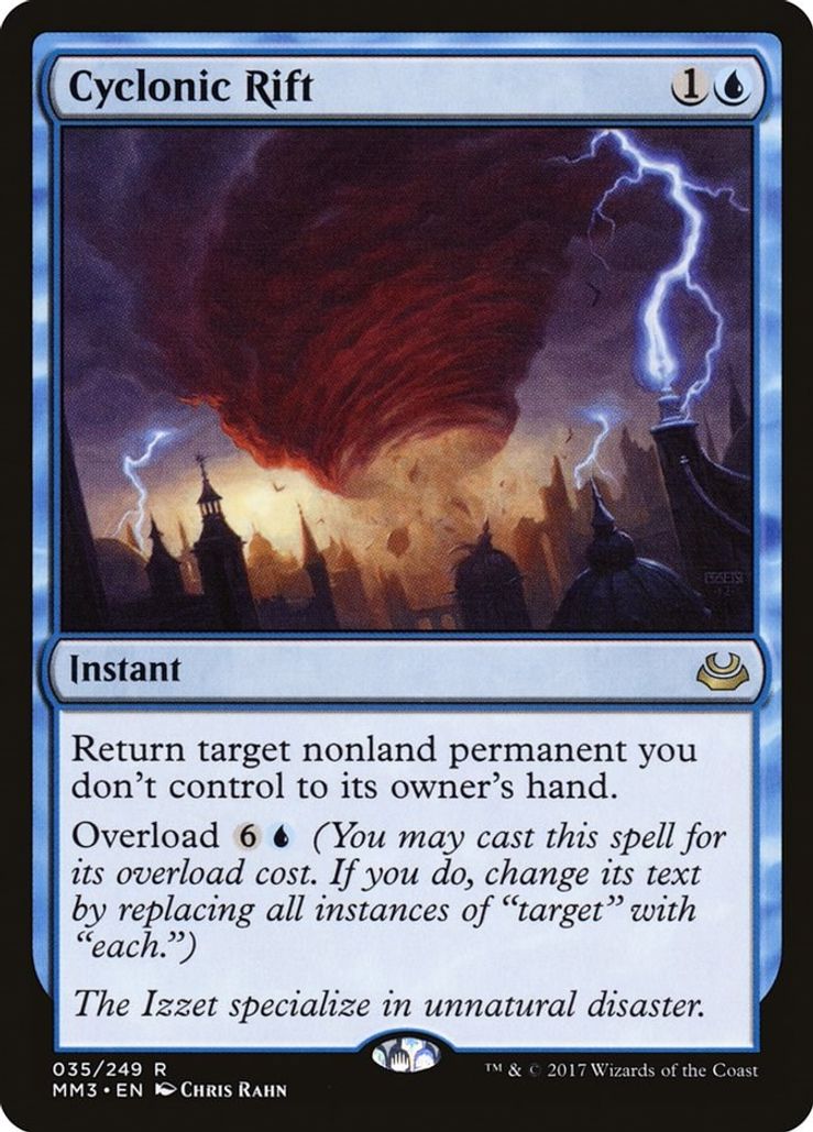 Foil Cyclonic Rift 035/249 - Rare Modern Masters 2017