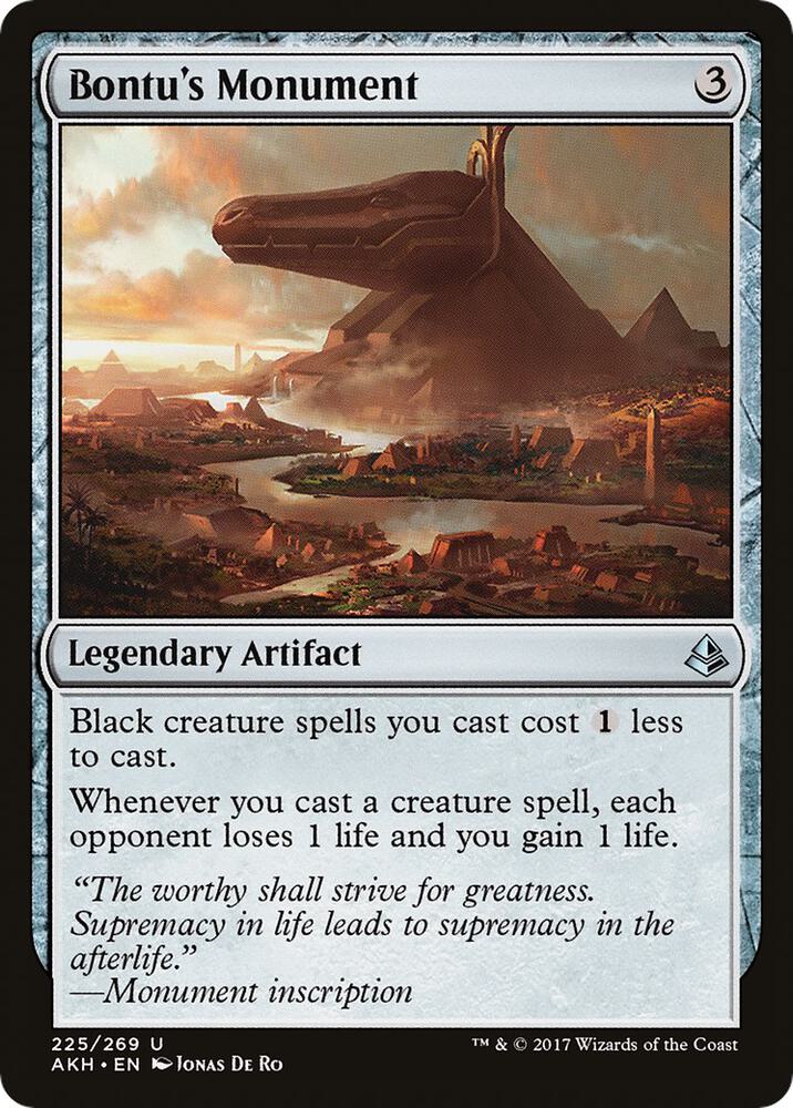 Bontu's Monument- 225/269 - Uncommon Amonkhet