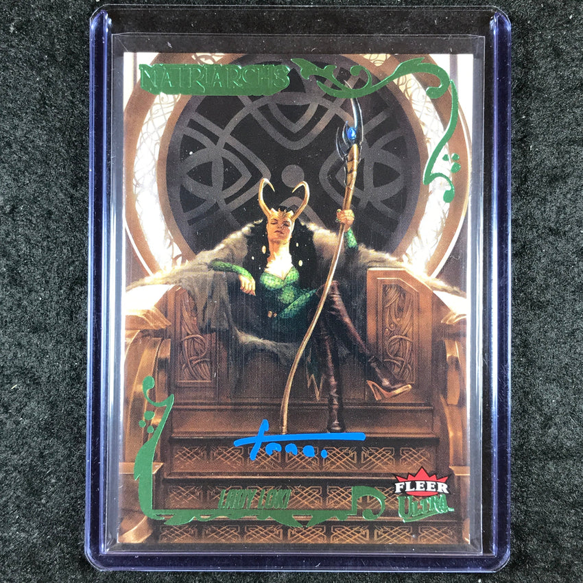 2024 Matriarchs of Marvel LADY LOKI ANNA MOSHAK Green Foil Auto 77/80 #5