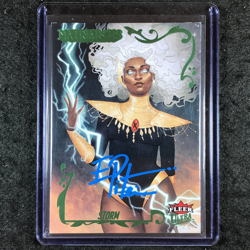 2024 Matriarchs of Marvel STORM ELEONOR PITEIRA Green Foil Auto 53/80 #6