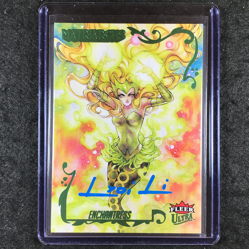2024 Matriarchs of Marvel ENCHANTRESS LYDI LI Green Foil Auto 31/80 #8