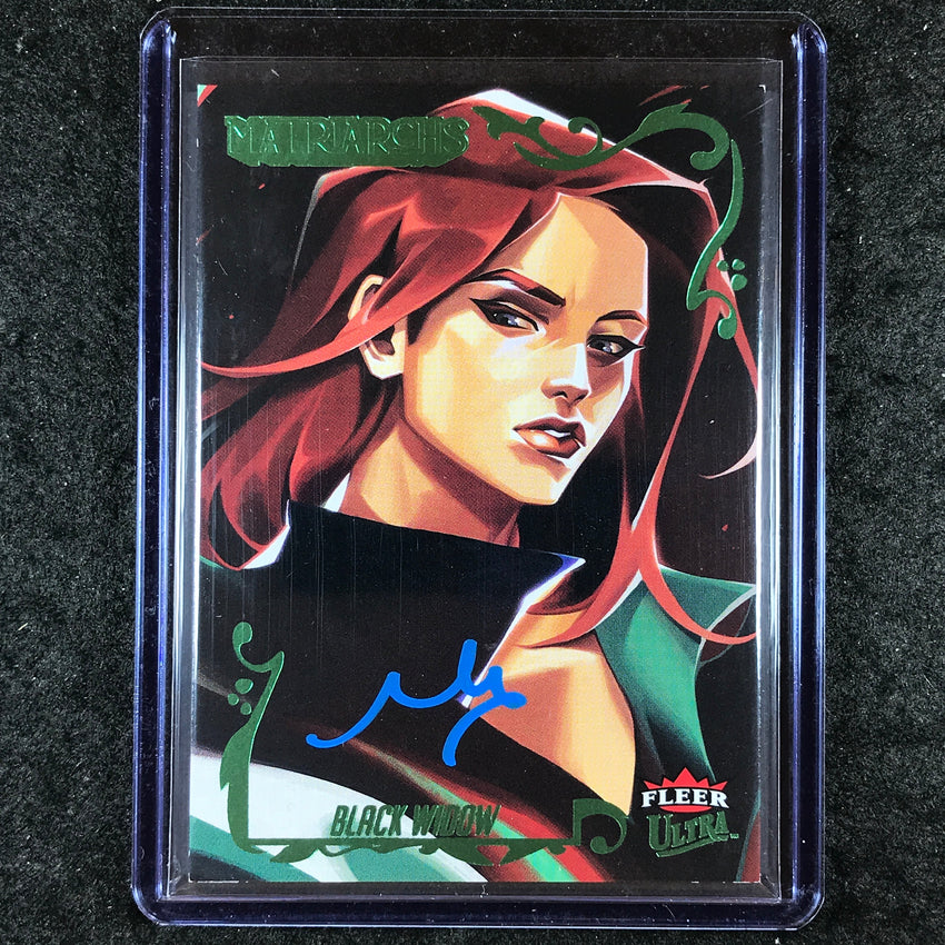 2024 Matriarchs of Marvel BLACK WIDOW NINA CHUNG Green Foil Auto 50/80 #13