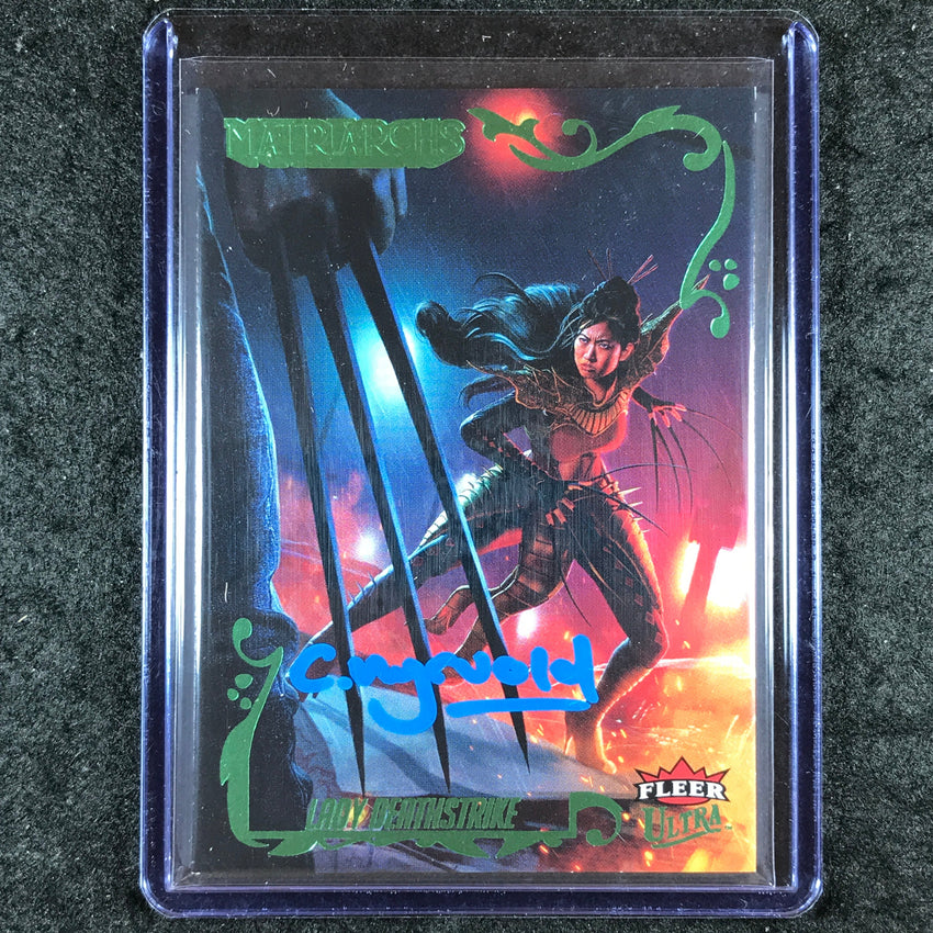 2024 Matriarchs of Marvel DEATHSTRIKE CHRISTINA MYRVOLD Green Auto 65/80 #16