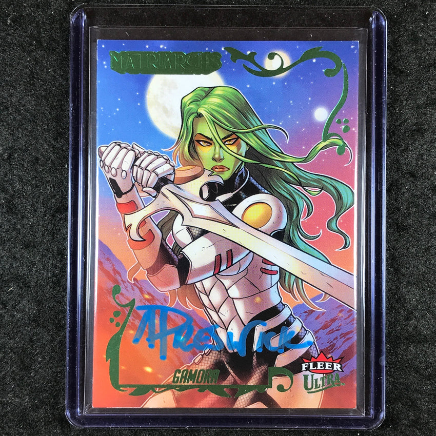 2024 Matriarchs of Marvel GAMORA ALLIE PRESWICK Green Foil Auto 45/80 #17