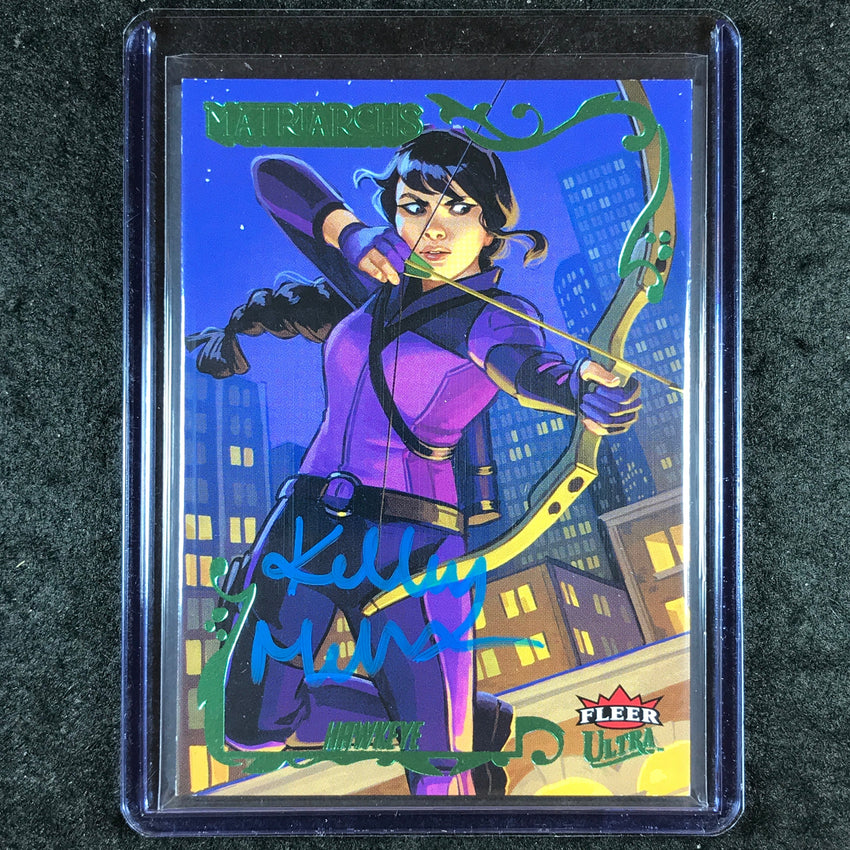 2024 Matriarchs of Marvel HAWKEYE KELLEY MCMORRIS Green Foil Auto 47/80 #29