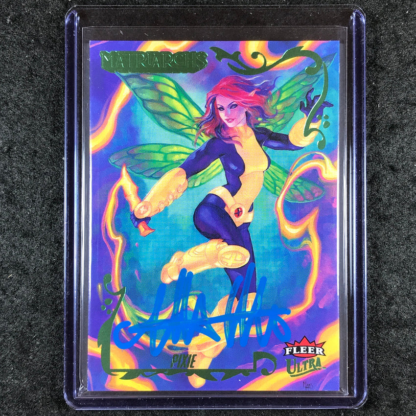 2024 Matriarchs of Marvel PIXIE MEGHAN HETRICK Green Foil Auto 64/80 #50