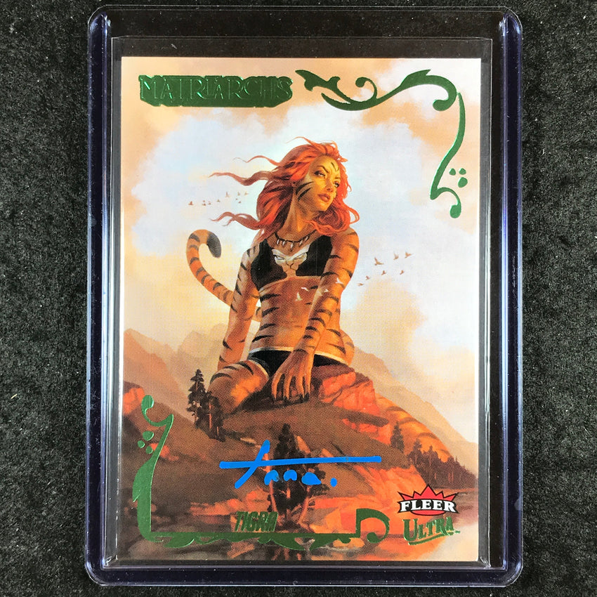 2024 Matriarchs of Marvel TIGRA ANNA MOSHAK Green Foil Auto 68/80 #70
