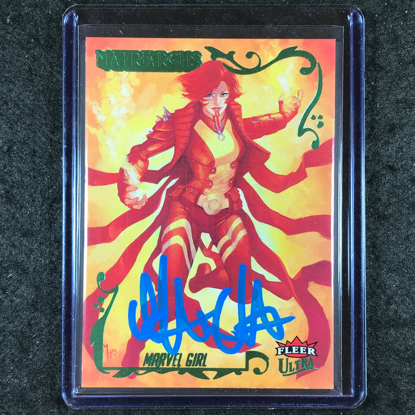 2024 Matriarchs of Marvel MARVEL GIRL MEGHAN HETRICK Green Foil Auto 3/80 #84