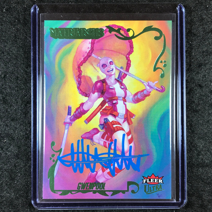 2024 Matriarchs of Marvel GWENPOOL MEGHAN HETRICK Green Foil Auto 37/80 #88