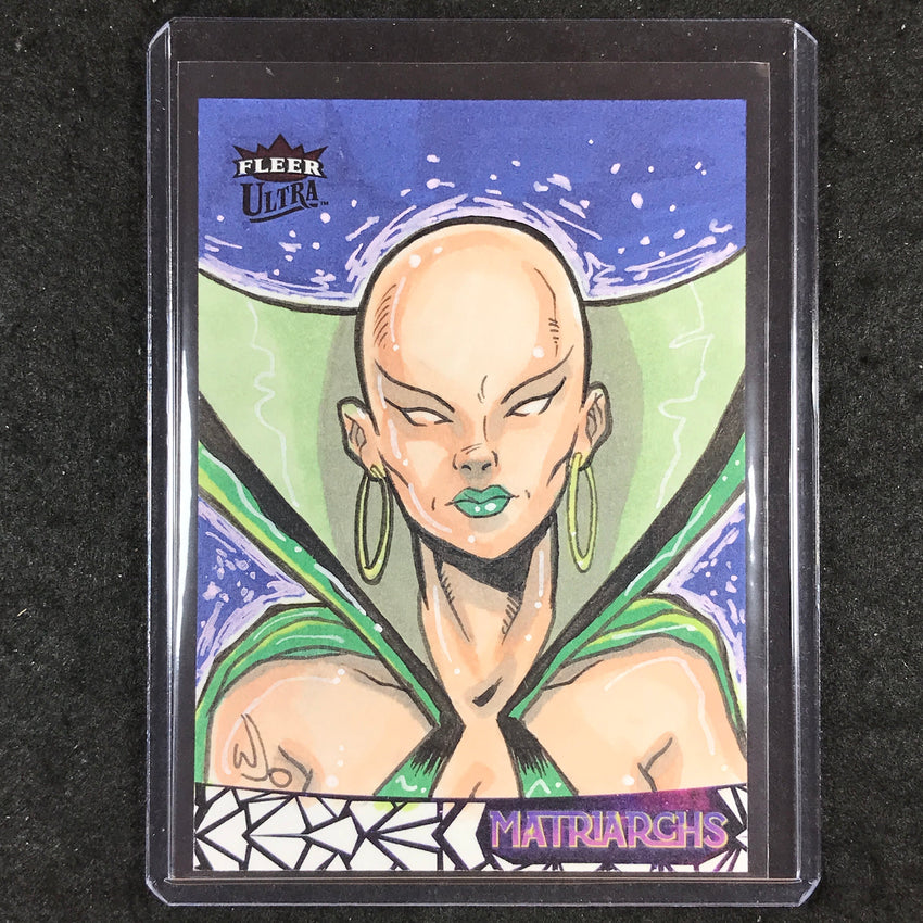 2024 Matriarchs of Marvel MOONDRAGON Artist Sketch 1/1 WALTER JUNIOR