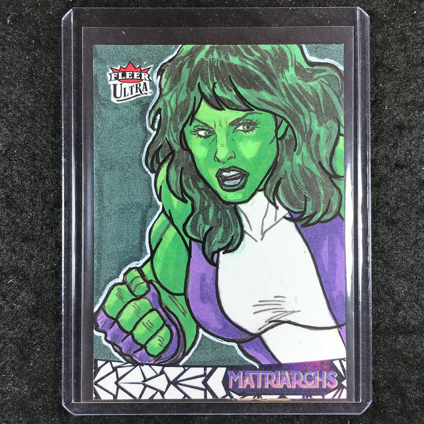 2024 Matriarchs of Marvel SHE-HULK Artist Sketch 1/1 ROBERTO MAMANI