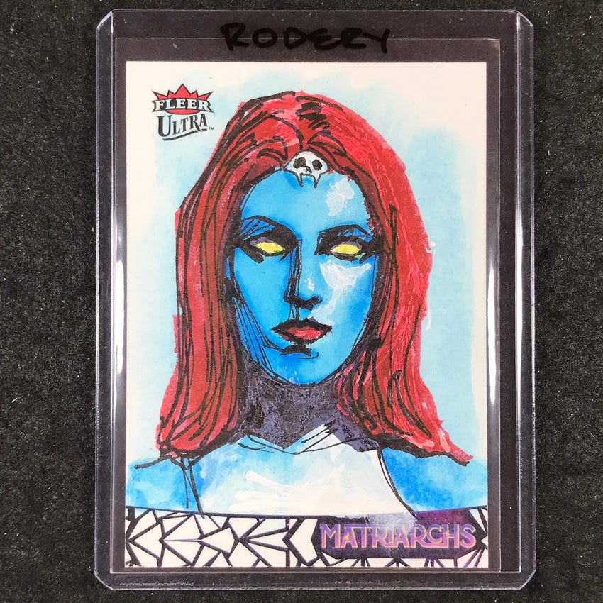 2024 Matriarchs of Marvel MYSTIQUE Artist Sketch 1/1 CLAY RODERY