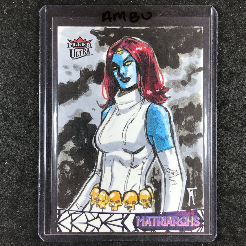 2024 Matriarchs of Marvel MYSTIQUE Artist Sketch 1/1 FABIANO AMBU