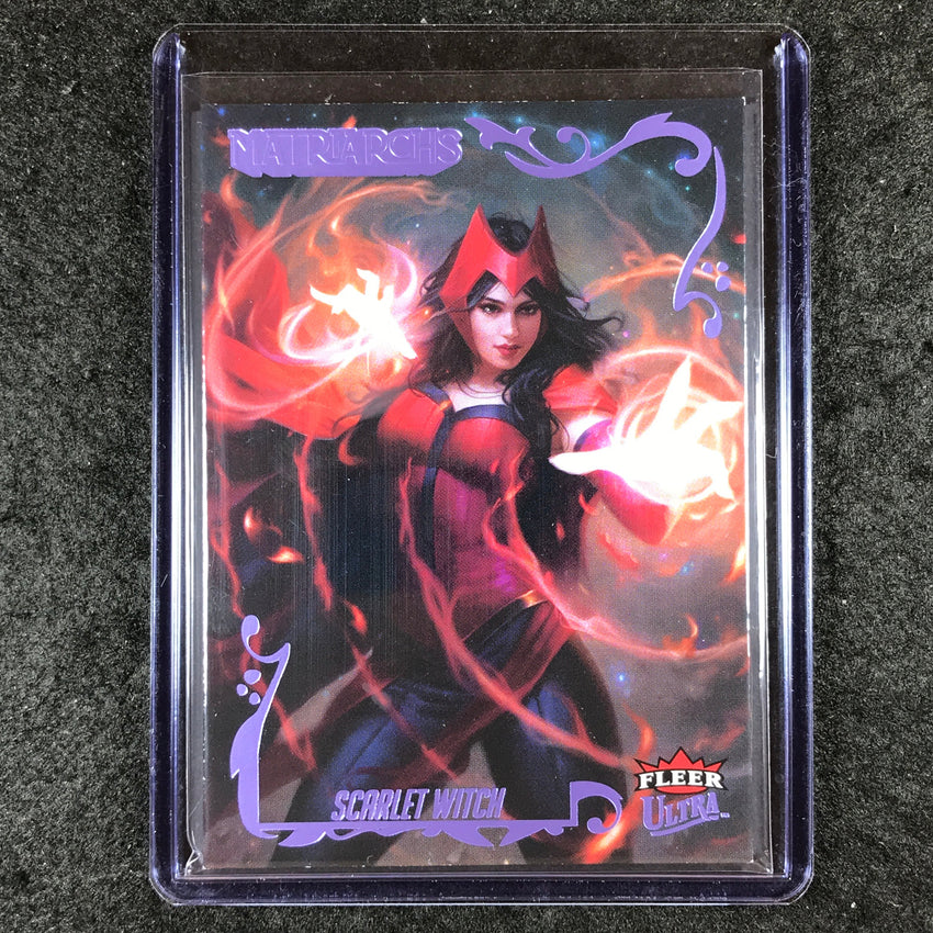 2024 Matriarchs of Marvel SCARLET WITCH Purple Foil 5/13 #60