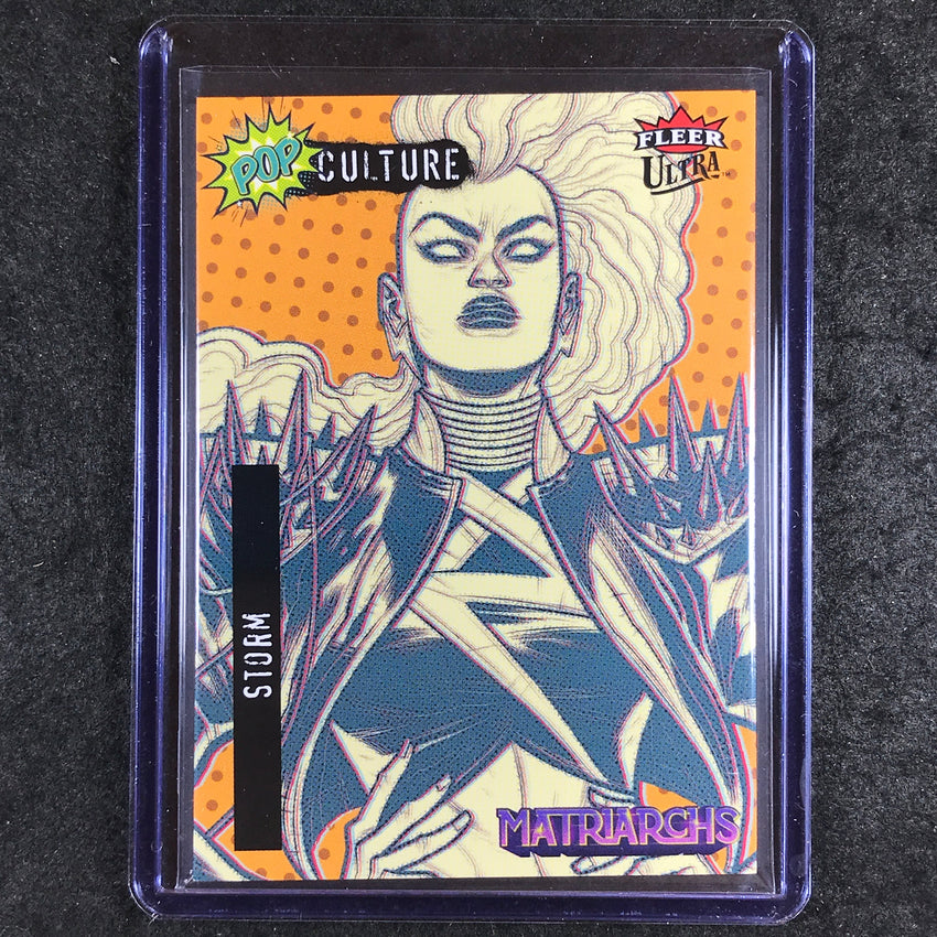 2024 Matriarchs of Marvel STORM ORANGE SSP Fleer Ultra Pop Culture #PC-2
