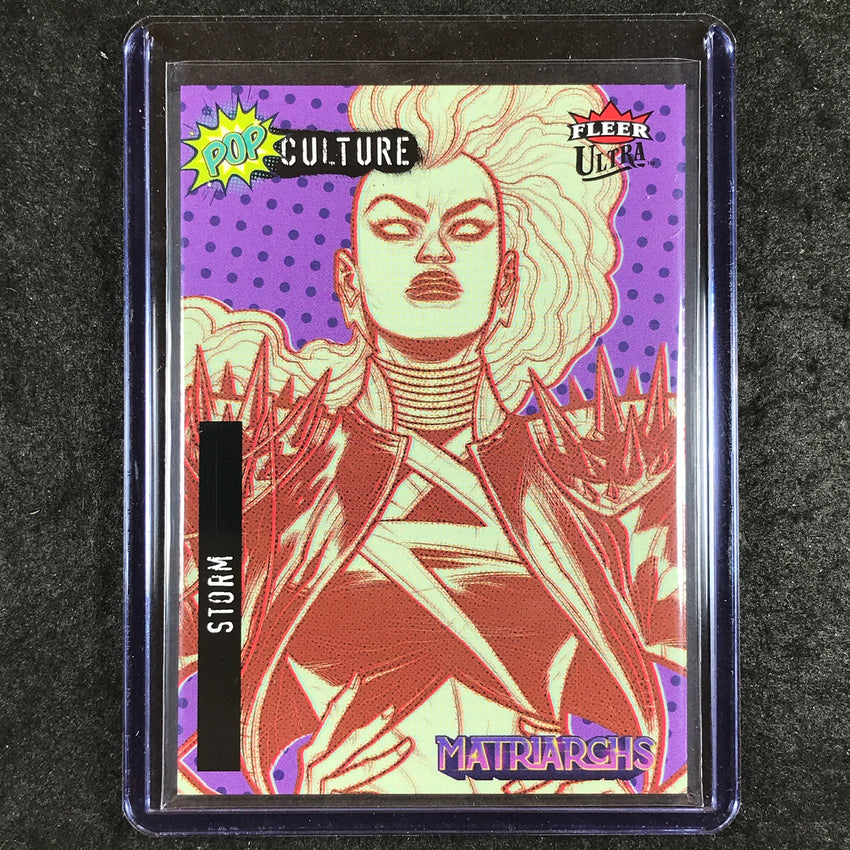 2024 Matriarchs of Marvel STORM PURPLE SSP Fleer Ultra Pop Culture #PC-4