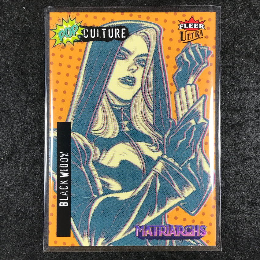 2024 Matriarchs of Marvel BLACK WIDOW ORANGE SP Fleer Ultra Pop Culture #PC-6