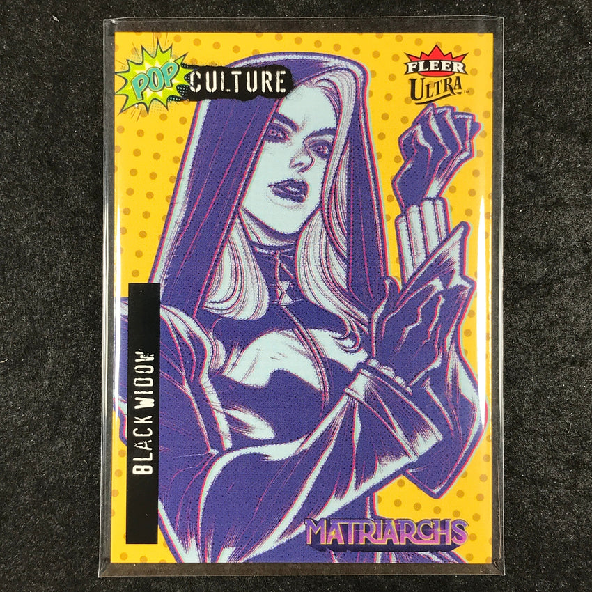 2024 Matriarchs of Marvel BLACK WIDOW YELLOW SP Fleer Ultra Pop Culture #PC-7
