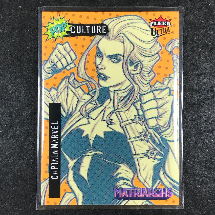 2024 Matriarchs of Marvel CAPTAIN MARVEL ORANGE SP Fleer Ultra Pop Culture #10
